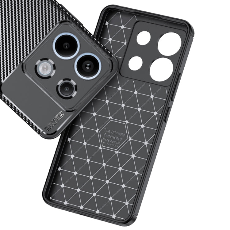 For Xiaomi Redmi Note 13 Pro+ Carbon Fiber Texture Shockproof TPU Phone Case(Black) - Xiaomi Cases by buy2fix | Online Shopping UK | buy2fix