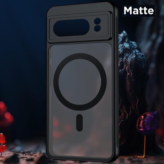 For Google Pixel 9 Pro MagSafe Ultra-thin Translucent PC+TPU Phone Case(Black) by buy2fix