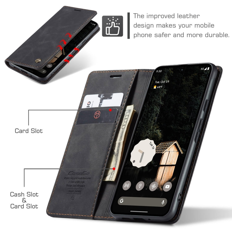 For Google Pixel 10 Pro XL / 9 Pro XL CaseMe 013 Multifunctional Horizontal Flip Leather Phone Case(Black) - Google Cases by CaseMe | Online Shopping UK | buy2fix