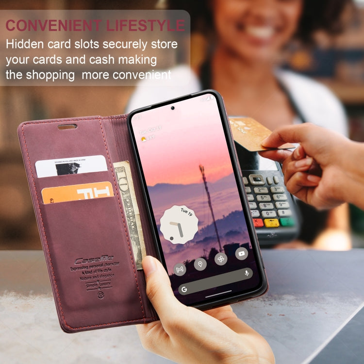 For Google Pixel 10 / 10 Pro / 9 CaseMe 013 Multifunctional Horizontal Flip Leather Phone Case(Wine Red) - Google Cases by CaseMe | Online Shopping UK | buy2fix
