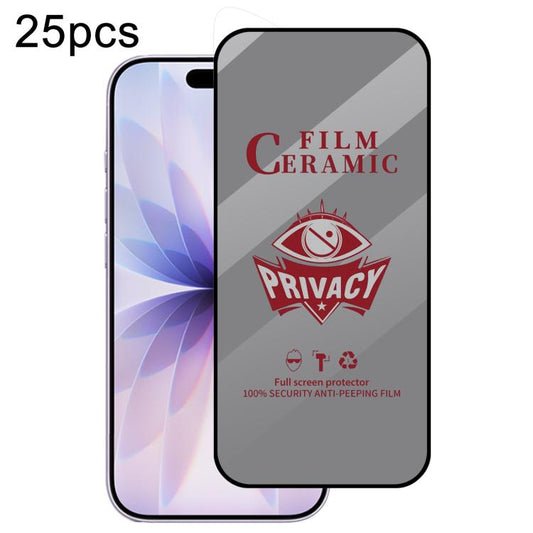 For iPhone 17 25pcs Full Coverage HD Privacy Ceramic Film - iPhone 17 Tempered Glass by buy2fix | Online Shopping UK | buy2fix