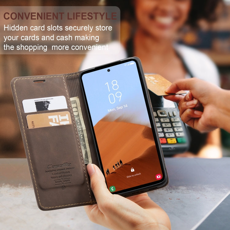 For Samsung Galaxy S23 FE 5G CaseMe 013 Multifunctional Horizontal Flip Leather Phone Case(Coffee) - Galaxy S23 FE 5G Cases by CaseMe | Online Shopping UK | buy2fix