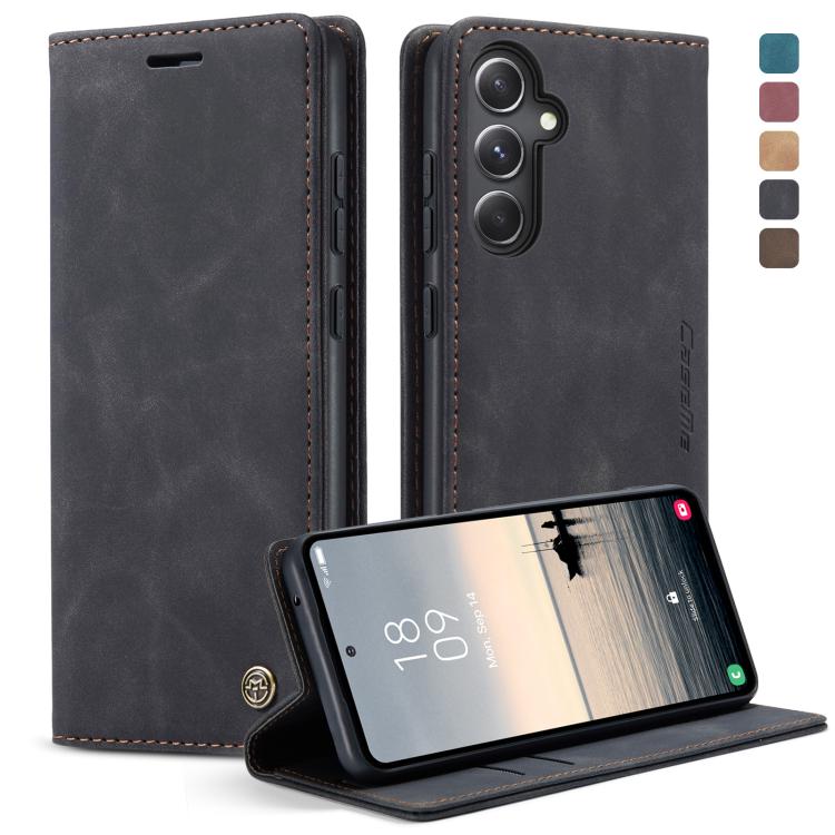 For Samsung Galaxy S23 FE 5G CaseMe 013 Multifunctional Horizontal Flip Leather Phone Case(Black) - Galaxy S23 FE 5G Cases by CaseMe | Online Shopping UK | buy2fix