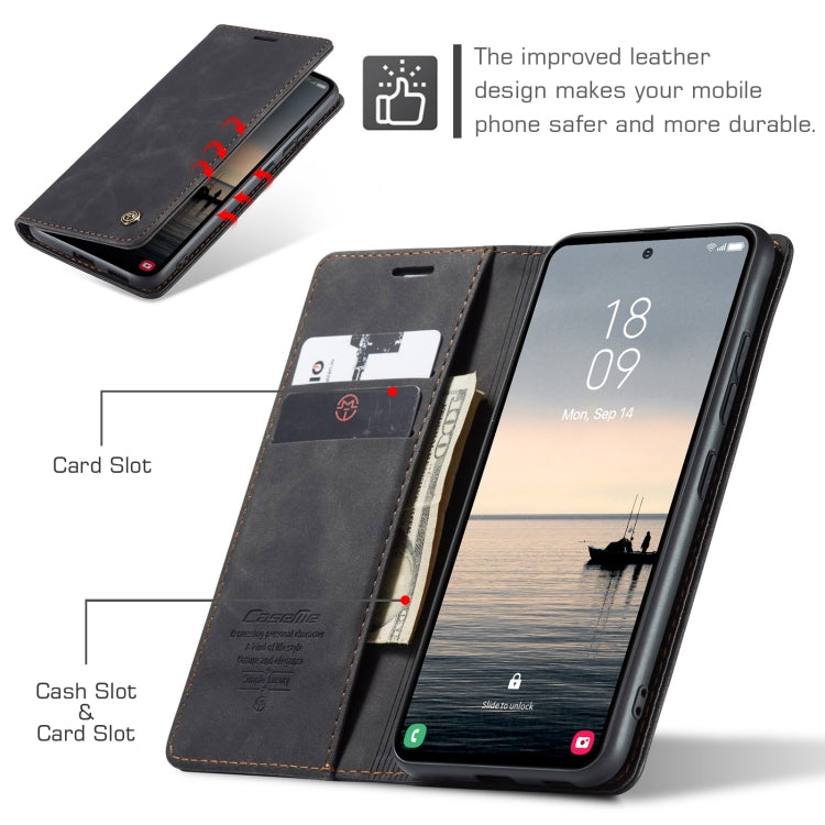 For Samsung Galaxy S23 FE 5G CaseMe 013 Multifunctional Horizontal Flip Leather Phone Case(Black) - Galaxy S23 FE 5G Cases by CaseMe | Online Shopping UK | buy2fix