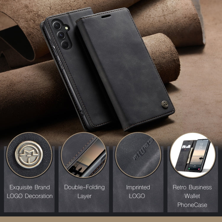 For Samsung Galaxy S23 FE 5G CaseMe 013 Multifunctional Horizontal Flip Leather Phone Case(Black) - Galaxy S23 FE 5G Cases by CaseMe | Online Shopping UK | buy2fix