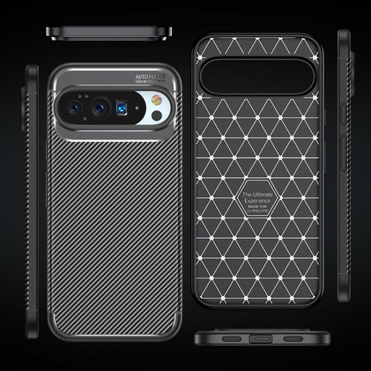 For Google Pixel 10 Pro XL Carbon Fiber Texture Shockproof TPU Phone Case(Black) - Google Cases by buy2fix | Online Shopping UK | buy2fix
