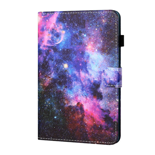 For Samsung Galaxy Tab A11+ / A9+ Coloured Drawing Stitching Flip PU Tablet Case with Sleep / Wake-up Function(Starry Sky) by buy2fix