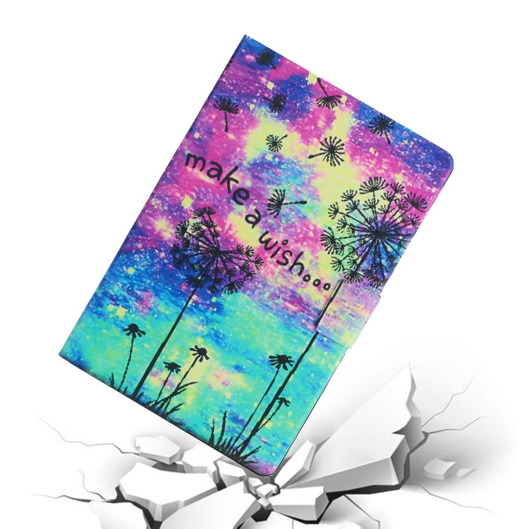 For Samsung Galaxy Tab A9+ Voltage Coloured Drawing Smart PU Tablet Case with Sleep / Wake-up Function(Dandelion) - Galaxy Tab A9+ by buy2fix | Online Shopping UK | buy2fix