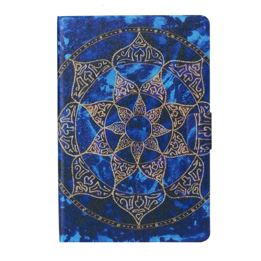 For Samsung Galaxy Tab A11 / A9 Voltage Coloured Drawing Smart PU Tablet Case with Sleep / Wake-up Function(Blue Mandala) by buy2fix