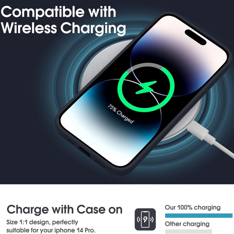 For iPhone 16 Pro Microfiber Liquid Silicone Shockproof Phone Case(Black) by buy2fix