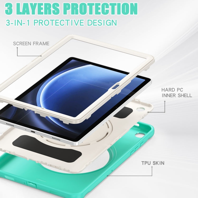 For Samsung Galaxy Tab A9+ Shockproof TPU + PC Protective Tablet Case(Mint Green) - Galaxy Tab A9+ by buy2fix | Online Shopping UK | buy2fix