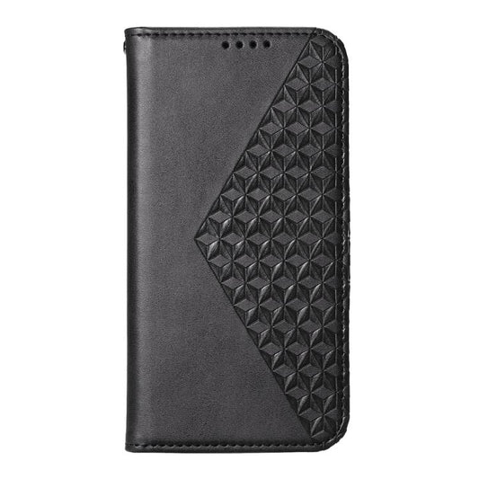 For iPhone Air Cubic Grid Calf Texture Magnetic Leather Phone Case(Black) - iPhone Air Cases by buy2fix | Online Shopping UK | buy2fix