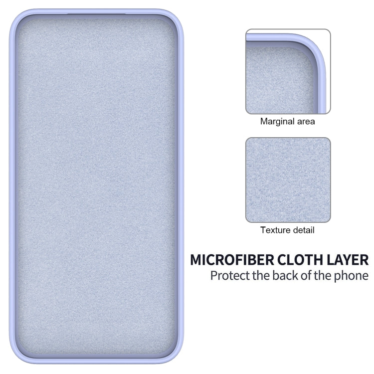 For Samsung Galaxy A35 5G Solid Color Liquid Silicone Dropproof Full Coverage Phone Case(Purple) by buy2fix