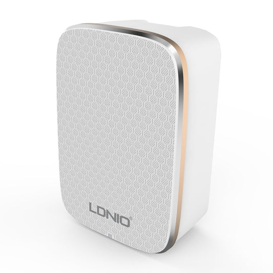 LDNIO A3304 17W 3 USB Interfaces Travel Charger Mobile Phone Charger, UK Plug by LDNIO