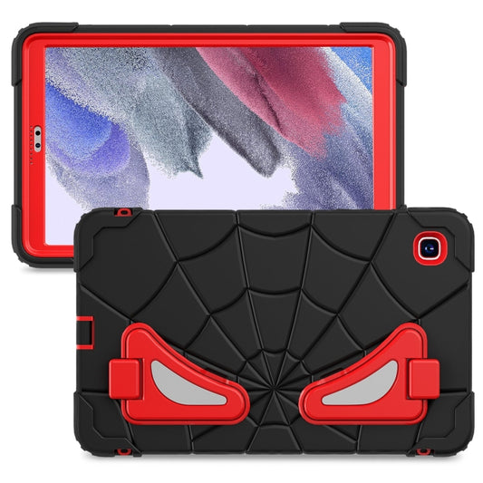 For Samsung Galaxy Tab A7 Lite T220 Spider Silicone Hybrid PC Shockproof Tablet Case(Black Red) by buy2fix