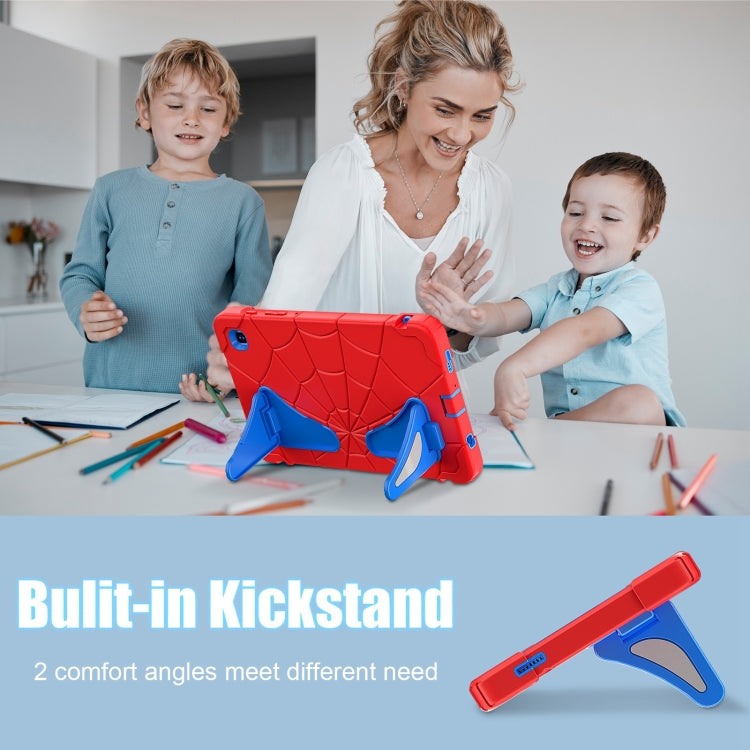 For Samsung Galaxy Tab A7 Lite T220 Spider Silicone Hybrid PC Shockproof Tablet Case(Red Blue) by buy2fix