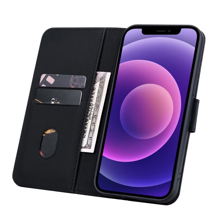 For iPhone Air Business Diamond Buckle Leather Phone Case with Lanyard(Black) - iPhone Air Cases by buy2fix | Online Shopping UK | buy2fix