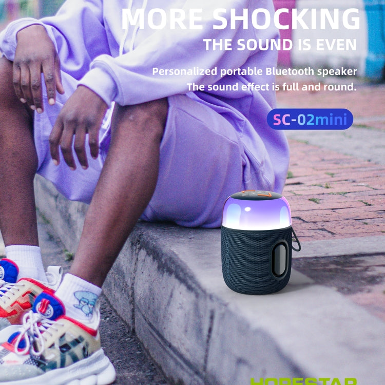 HOPESTAR SC-02 10W Portable Mini Wireless Bluetooth Speaker(Grey) - Mini Speaker by HOPESTAR | Online Shopping UK | buy2fix