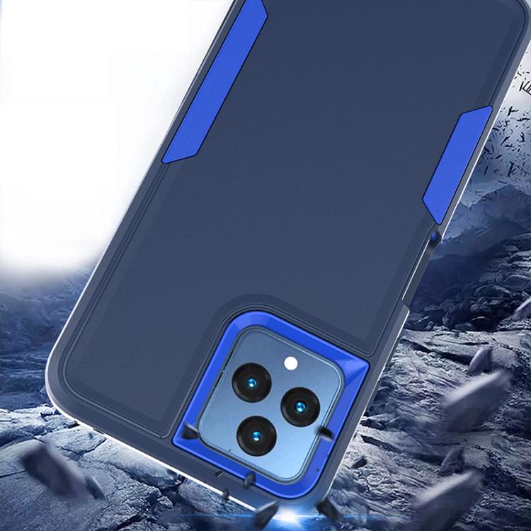 For T-Mobile REVVL 6 Pro 2 in 1 PC Hybrid TPU Phone Case(Gray+Fluorescent Green) - More Brand by buy2fix | Online Shopping UK | buy2fix