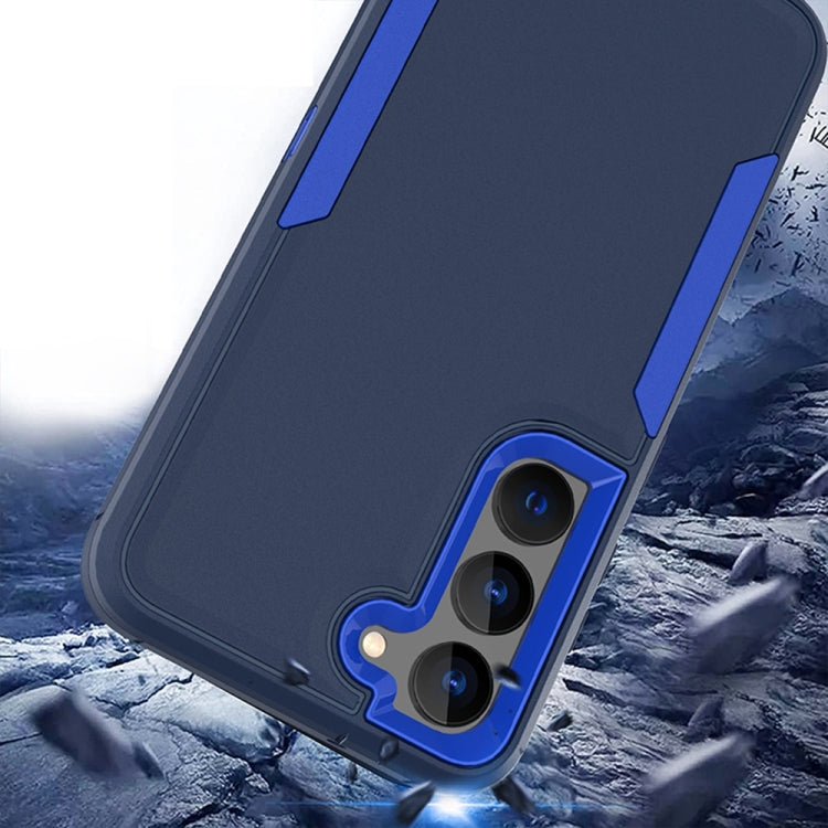 For Samsung Galaxy S22 5G Magnetic 2 in 1 PC Hybrid TPU Phone Case(Purple+Black) - Galaxy S22 5G Cases by buy2fix | Online Shopping UK | buy2fix