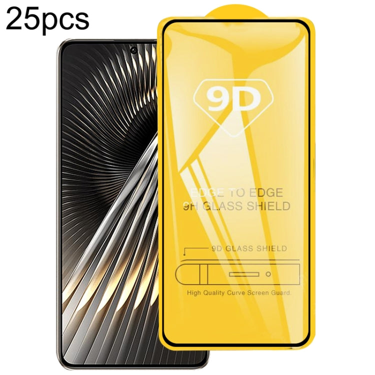 For Xiaomi Poco F6 Pro / Poco F6 5G 25pcs 9D Full Glue Screen Tempered Glass Film - by buy2fix | Online Shopping UK | buy2fix
