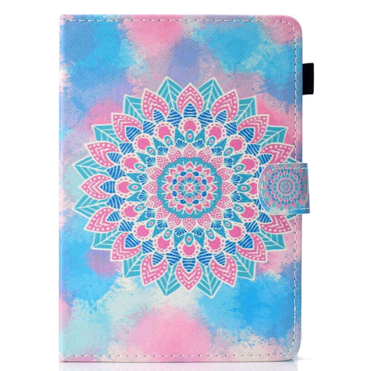 For 7 inch Universal Colored Drawing Stitching Leather Tablet Case(Datura Flowers) - 7 inch by buy2fix | Online Shopping UK | buy2fix