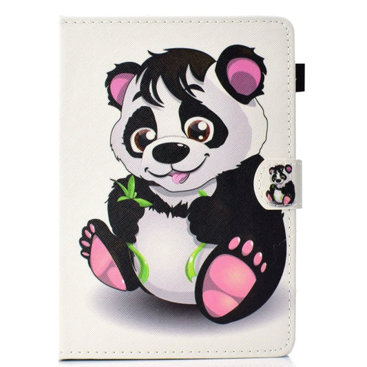 For 7 inch Universal Colored Drawing Stitching Leather Tablet Case(Panda) - 7 inch by buy2fix | Online Shopping UK | buy2fix