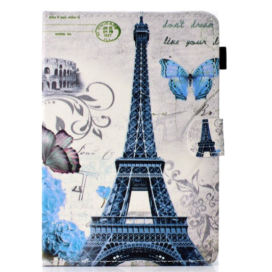 For 8 inch Universal Colored Drawing Stitching Leather Tablet Case(Iron Tower) - 8 inch by buy2fix | Online Shopping UK | buy2fix
