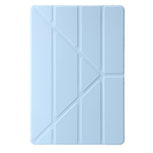 For Samsung Galaxy Tab S9 FE+ Clear Acrylic Deformation Leather Tablet Case(Ice Blue) by buy2fix
