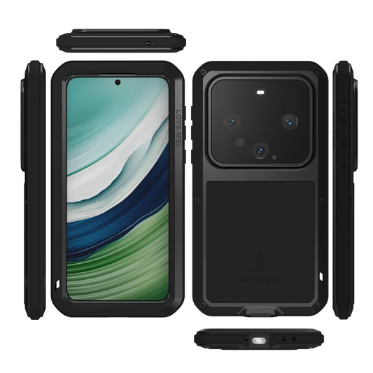 For Huawei Mate 60 LOVE MEI Metal Shockproof Life Waterproof Dustproof Phone Case(White) by LOVE MEI