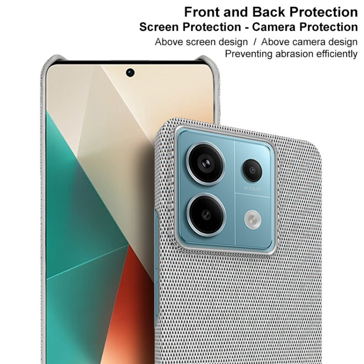 For Xiaomi Redmi Note 13 Pro 5G imak Ruiyi Series Cloth Texture PU + PC Phone Case(Dark Grey) - Xiaomi Cases by imak | Online Shopping UK | buy2fix