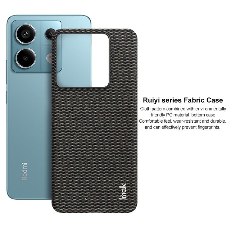 For Xiaomi Redmi Note 13 Pro 5G imak Ruiyi Series Cloth Texture PU + PC Phone Case(Dark Grey) - Xiaomi Cases by imak | Online Shopping UK | buy2fix