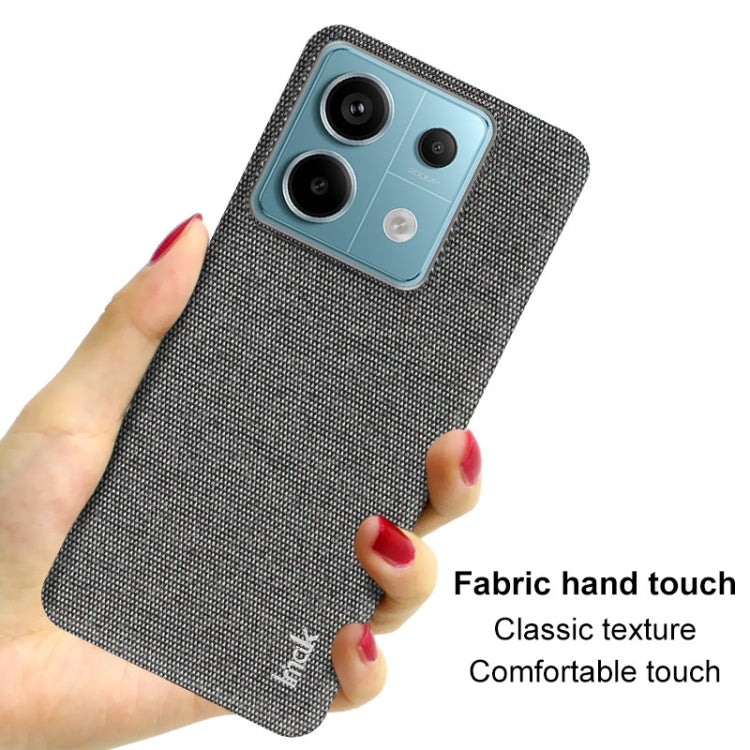 For Xiaomi Redmi Note 13 Pro 5G imak Ruiyi Series Cloth Texture PU + PC Phone Case(Dark Grey) - Xiaomi Cases by imak | Online Shopping UK | buy2fix