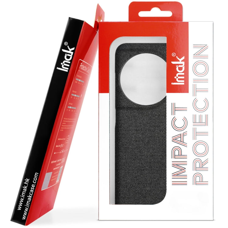 For Xiaomi Poco X6 Pro 5G/Redmi K70E 5G imak Ruiyi Series Cloth Texture PU + PC Phone Case(Black) - Xiaomi Cases by imak | Online Shopping UK | buy2fix