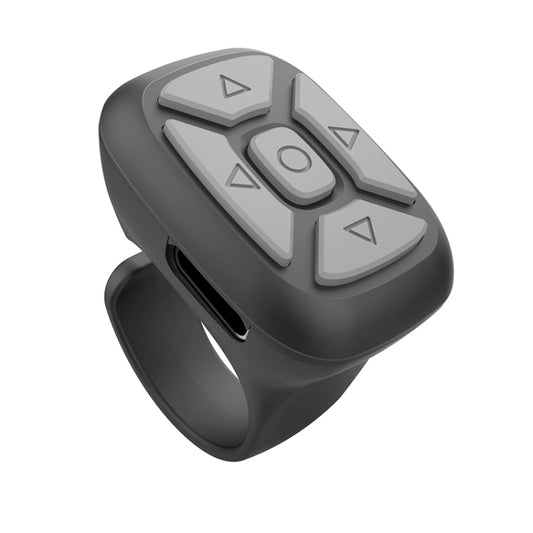 S18 Portable Smart Wireless Bluetooth Ring Remote Control(Black) - Phone Remote Control by buy2fix | Online Shopping UK | buy2fix