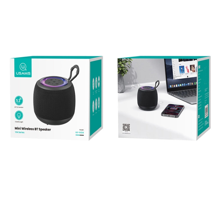 USAMS US-YX014 Yinya Series Mini Wireless Bluetooth Speaker(Black) - Mini Speaker by USAMS | Online Shopping UK | buy2fix