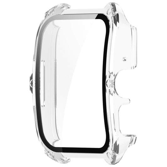 For OPPO Watch 4 Pro PC + Tempered Film Integrated Watch Protective Case(Transparent White) by buy2fix