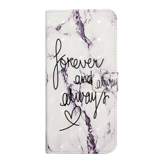 For iPhone 16 Plus Oil Embossed 3D Drawing Leather Phone Case(Words Marble) by buy2fix