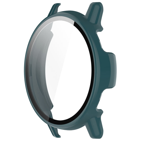 For Garmin vivoactive 5 / Active 5 PC + Tempered Film Integrated Watch Protective Case(Green) by buy2fix