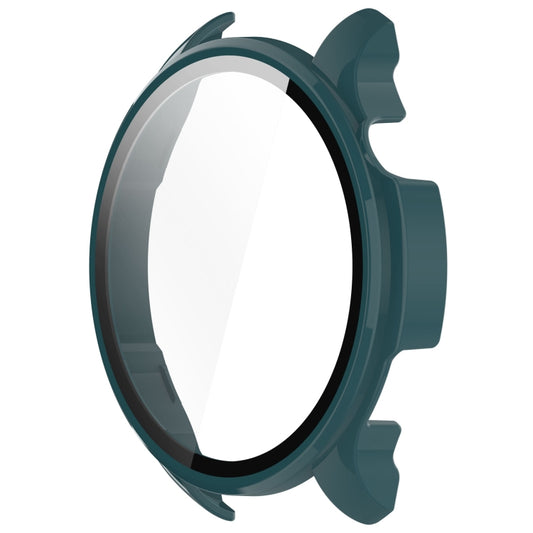 For Amazfit Balance A2286 PC + Tempered Film Integrated Watch Protective Case(Pine Green) by buy2fix