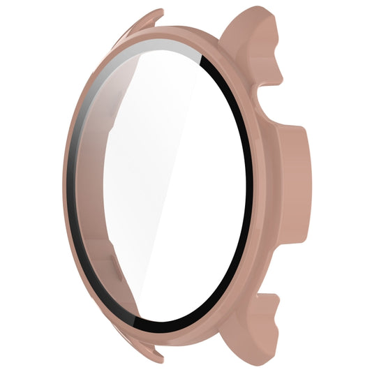 For Amazfit Balance A2286 PC + Tempered Film Integrated Watch Protective Case(Pink) by buy2fix