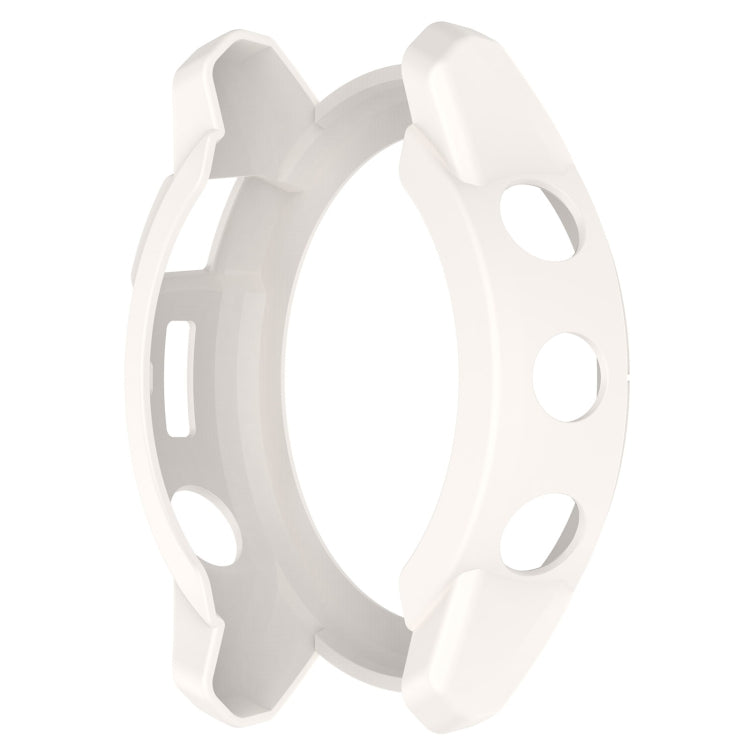 For Garmin Tactix 7 Amoled Armor Hollow TPU Watch Protective Case(Ivory White) - Watch Cases by buy2fix | Online Shopping UK | buy2fix