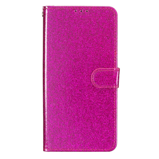 For Motorola Moto G Stylus 5G 2024 Glitter Powder Flip Leather Phone Case(Rose Red) by buy2fix