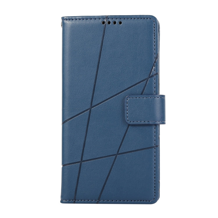 For Xiaomi 13 PU Genuine Leather Texture Embossed Line Phone Case(Blue) - Xiaomi Cases by buy2fix | Online Shopping UK | buy2fix