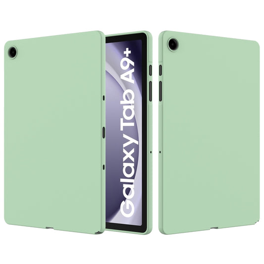 For Samsung Galaxy Tab A9+ Pure Color Liquid Silicone Shockproof Tablet Case(Green) by buy2fix