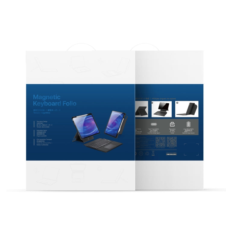 For Xiaomi Pad 7 / 7 Pro DUX DUCIS DK Floating Magnetic Keyboard Leather Tablet Case with Holder(Black) by DUX DUCIS