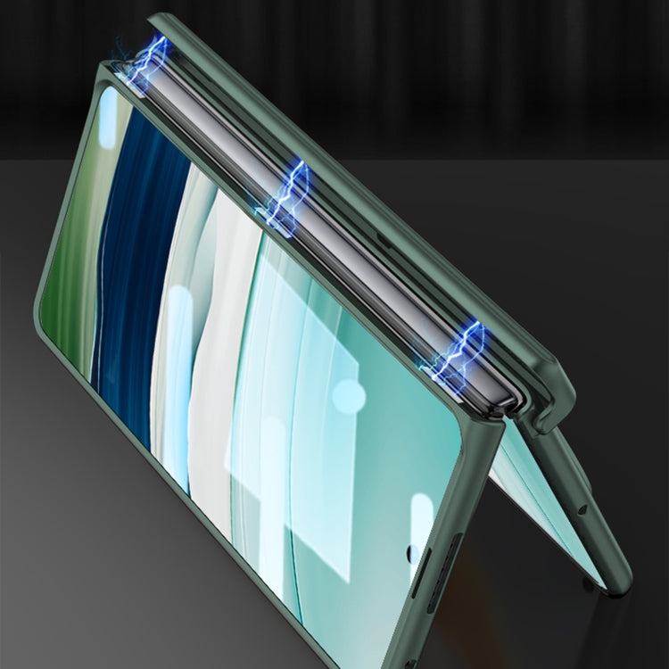 For Huawei Mate X5 GKK Wristband Integrated HD Film Magnetic Hinge Phone Case(Silver) - Huawei Cases by GKK | Online Shopping UK | buy2fix