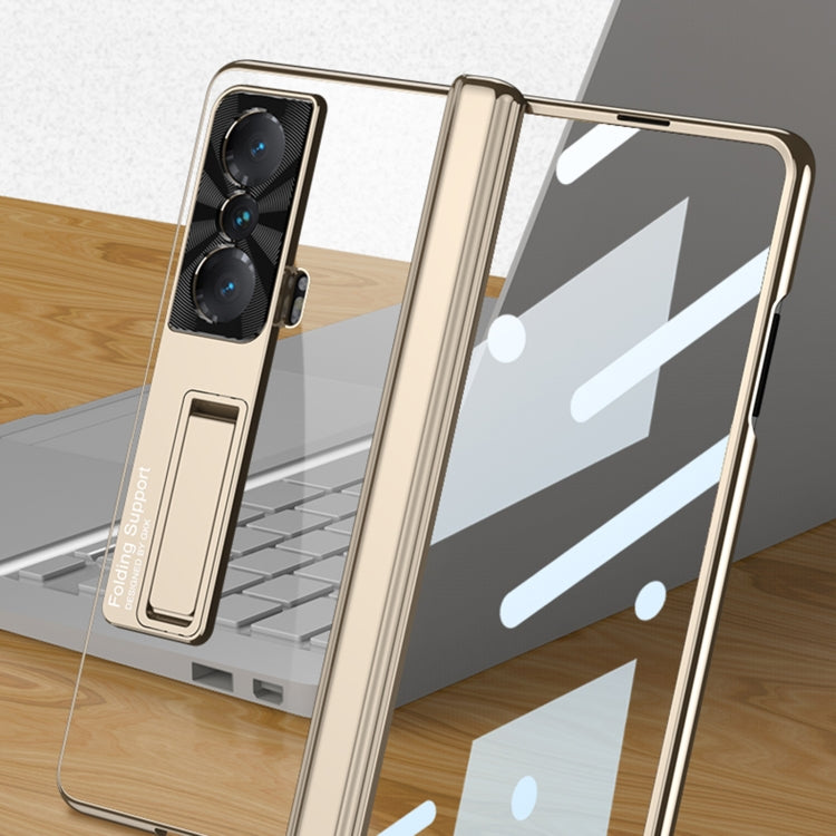 For Honor Magic VS GKK Integrated Magnetic Fold Hinge Shockproof Phone Case(Gold) - Honor Cases by GKK | Online Shopping UK | buy2fix