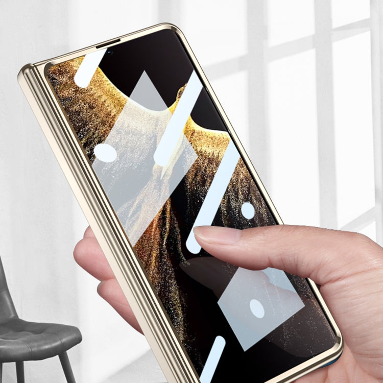 For Honor Magic VS GKK Integrated Magnetic Fold Hinge Shockproof Phone Case(Gold) - Honor Cases by GKK | Online Shopping UK | buy2fix
