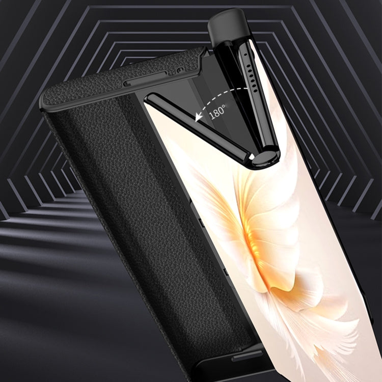 For Honor V Purse GKK Full Coverage Folding Leather Phone Case with Holder(Black) - Honor Cases by GKK | Online Shopping UK | buy2fix